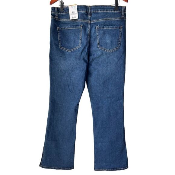 WOMEN'S TIME TRU Bootcut BOOTCUT rodeo country jean denim wide leg cropped 14. - Picture 6 of 8